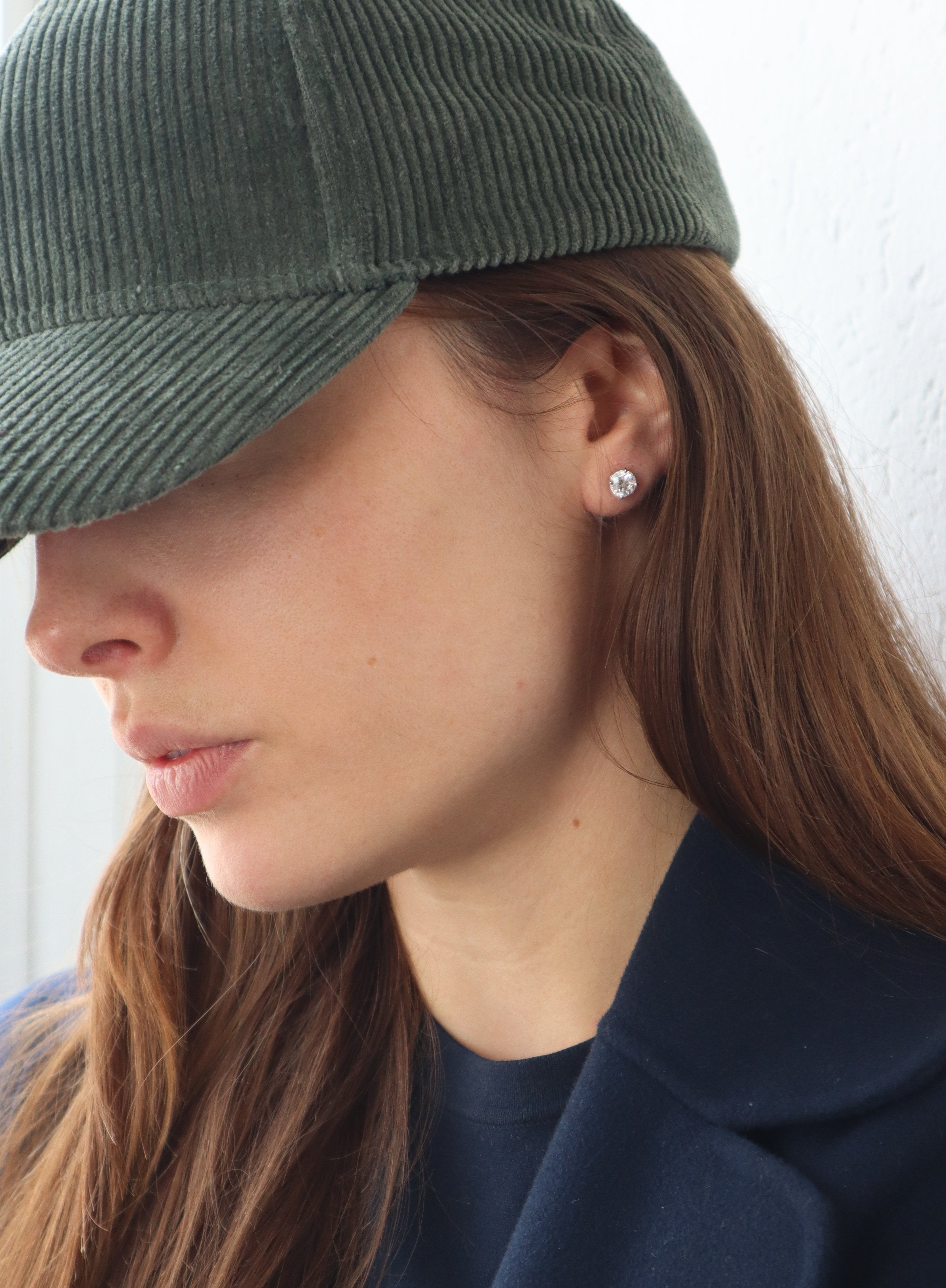 Solitaire Stud Earrings